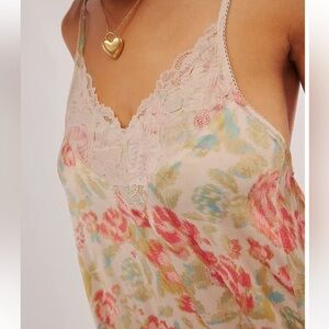 FREE PEOPLE INTIMATELY NIGHTGOWN FIRST DATE MAXI SLIP in Ivory Combo NWT sz S, M